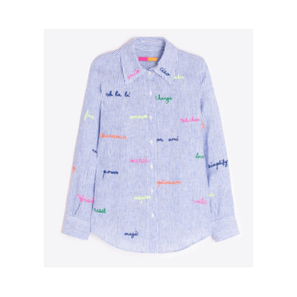 Mafalda Stripe Shirt | Blue