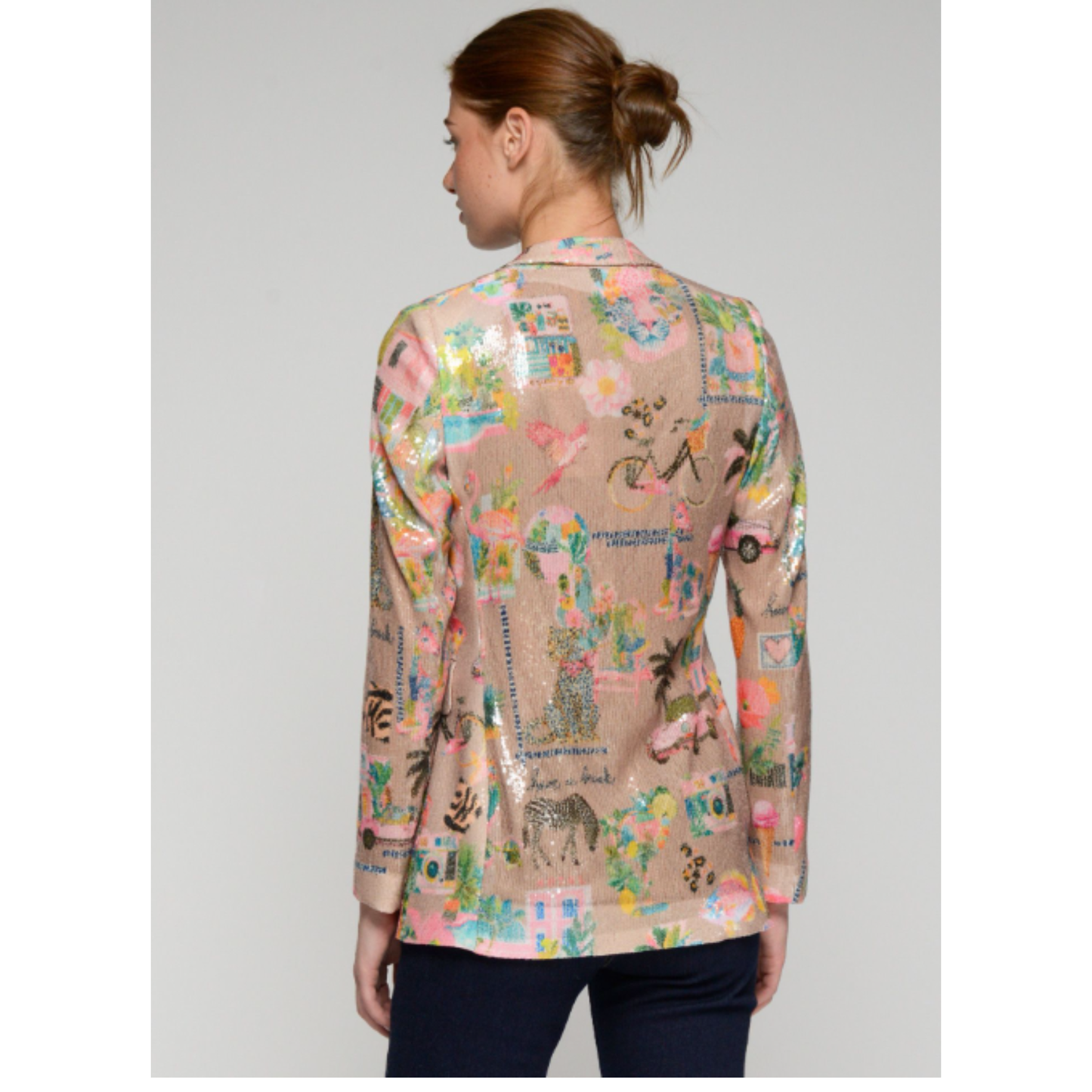 California Sequin Jacket | Beige