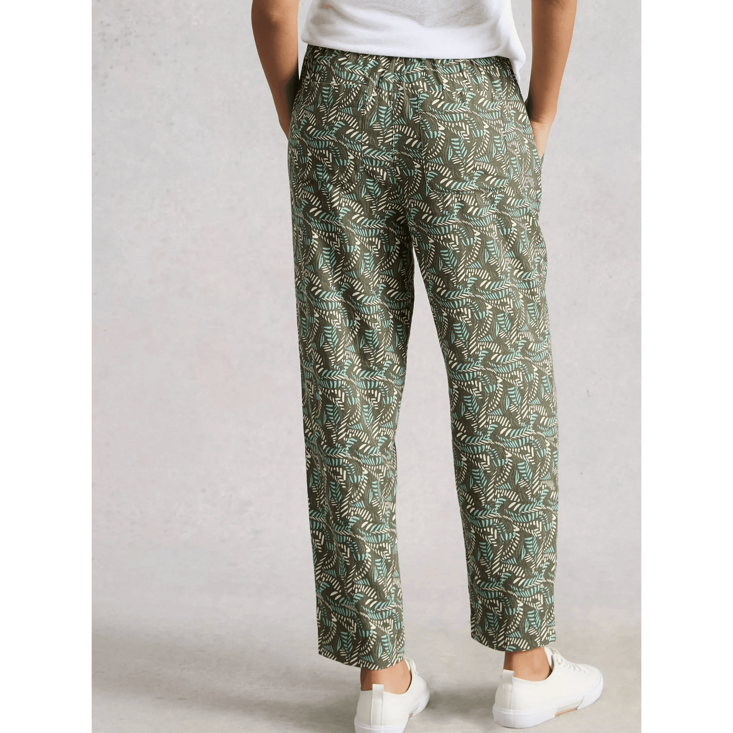 Elle Linen Pant | Green