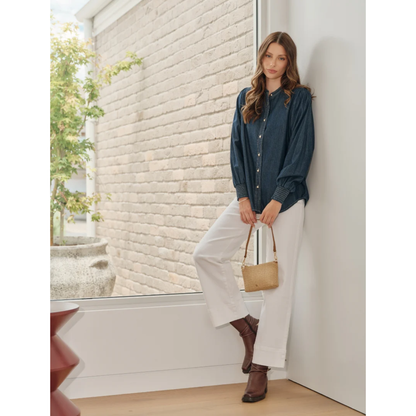 Zjoosh - Fleur Denim Shirt | Indigo