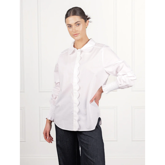 Zjoosh - Petal Shirt | White