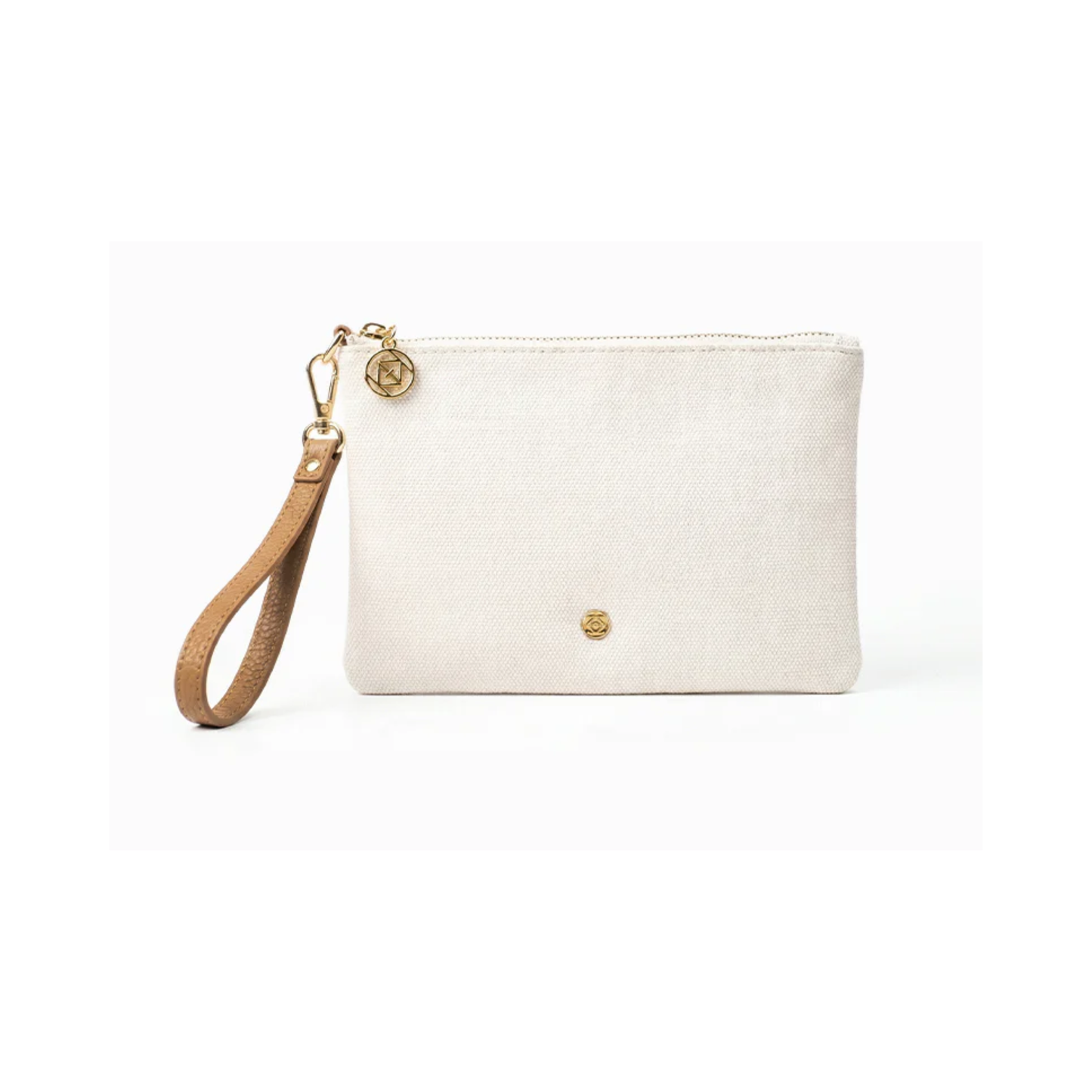 Zjoosh - Mia Clutch | White/Tan