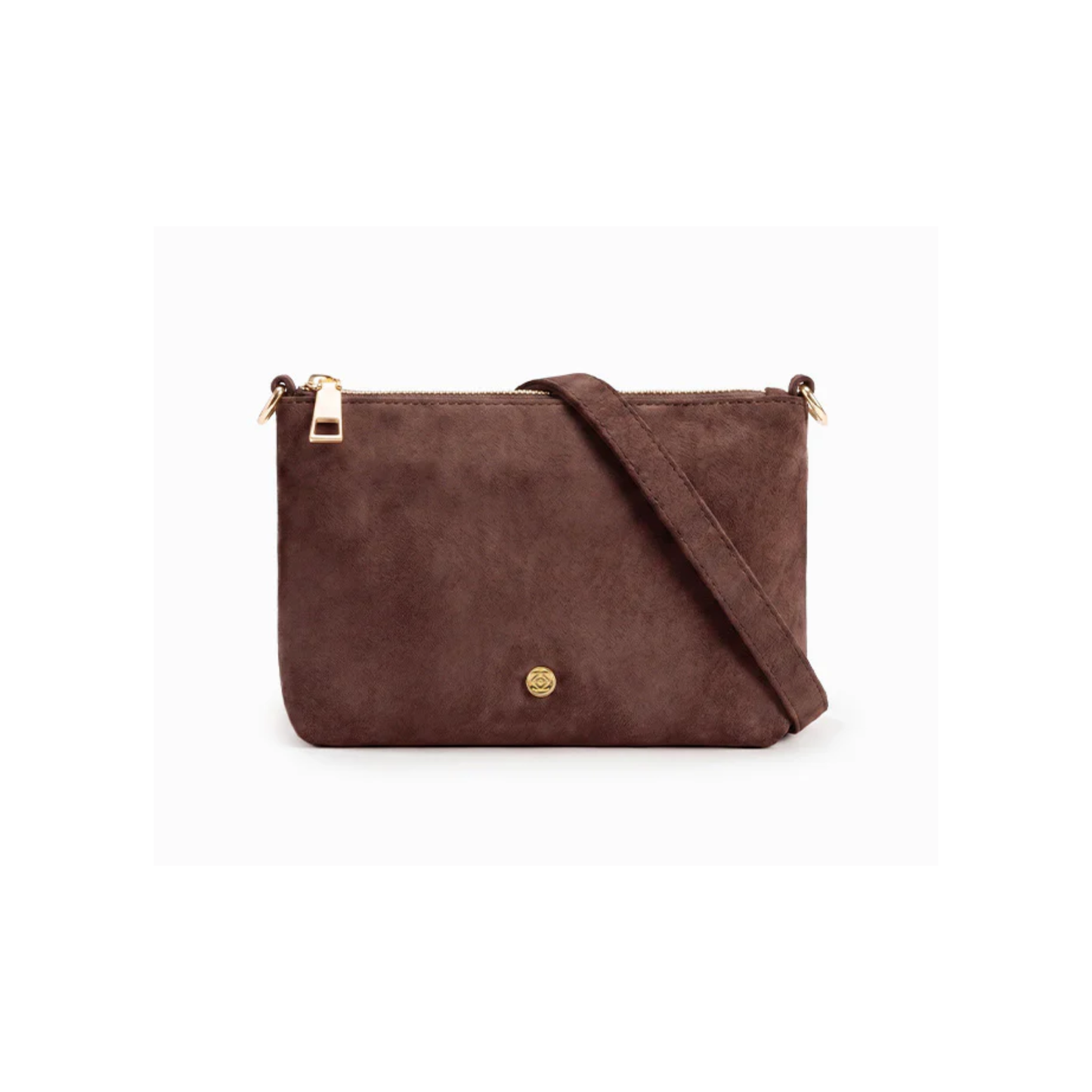 Zjoosh - Sadia Eco Suede Bag | Chocolate