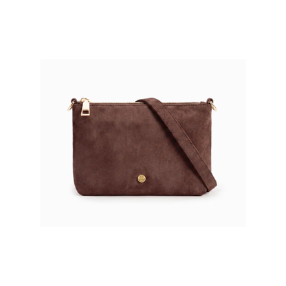 Zjoosh - Sadia Eco Suede Bag | Chocolate