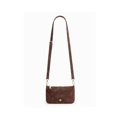 Zjoosh - Sadia Eco Suede Bag | Chocolate