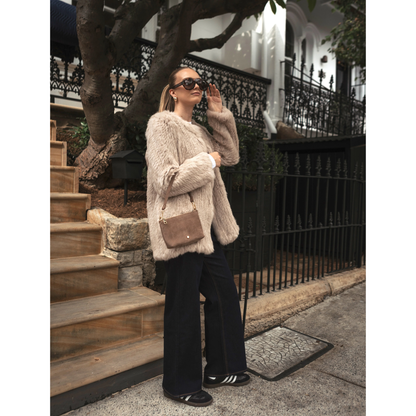 Zjoosh - Sadia Eco Suede Bag | Tan