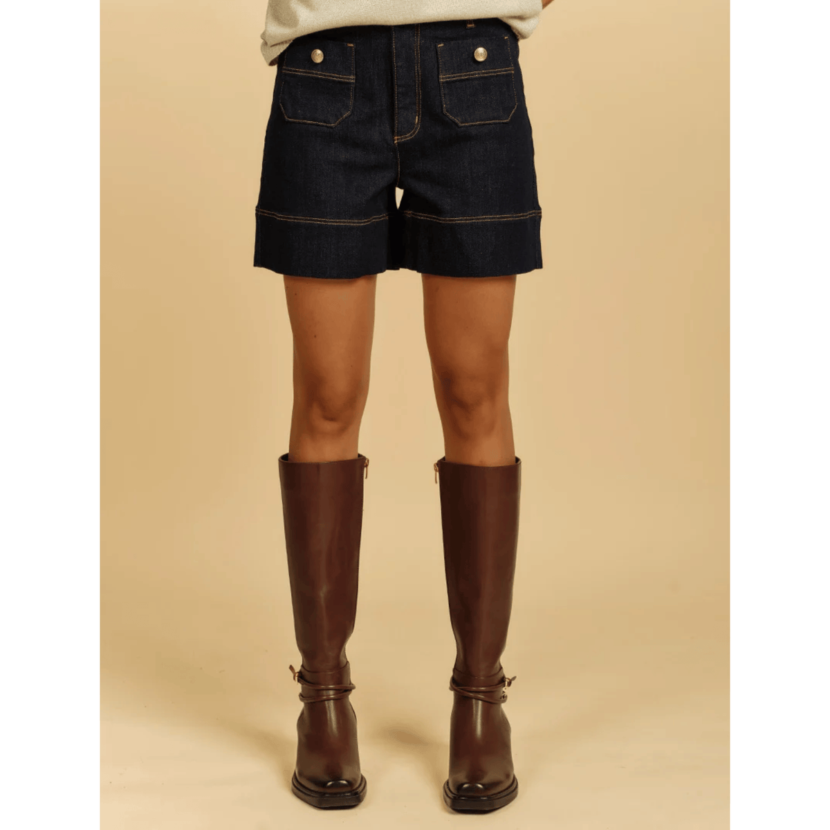 Farrah Denim Short | Ink | Zjoosh
