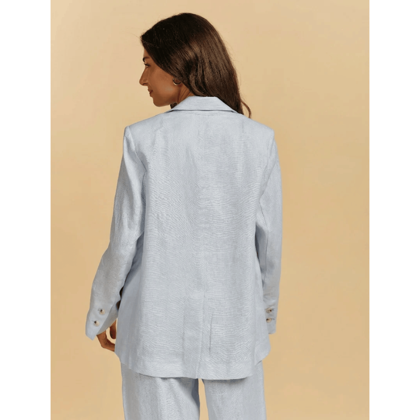 Zjoosh - Camden Linen Jacket | Pale Blue