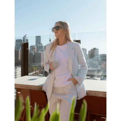 Zjoosh - Camden Linen Jacket | Pale Blue