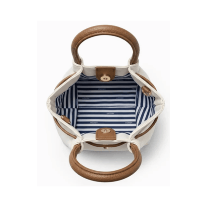 Zjoosh - Chiswick Mini Tote | White/Tan