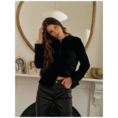 Zjoosh - Juliette Velvet Jacket | Black