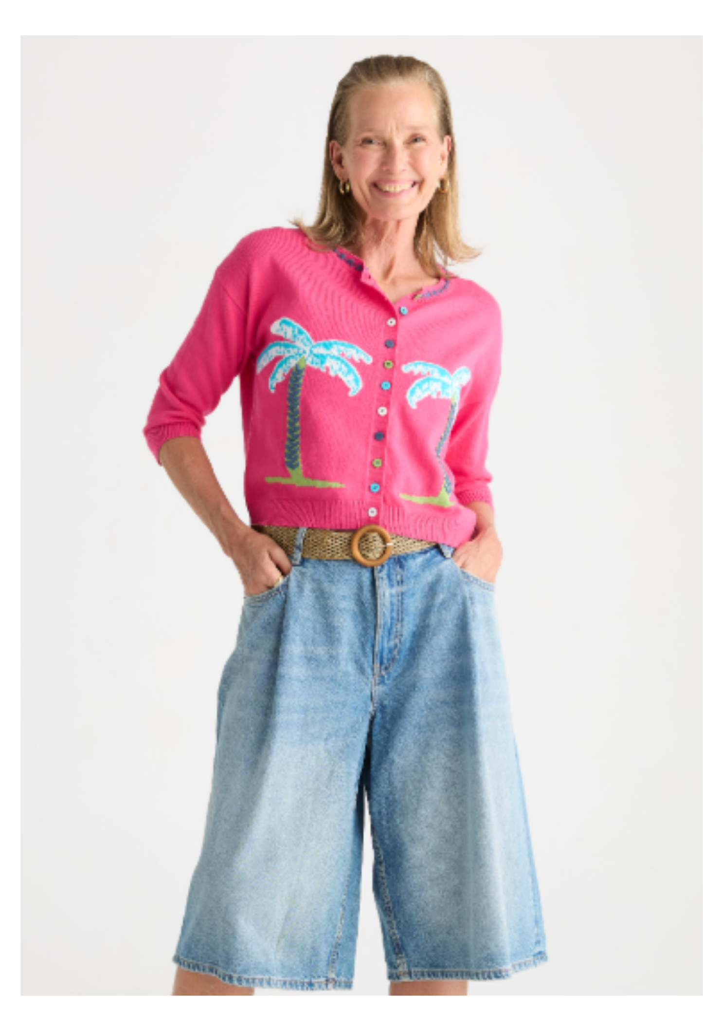 Apolima Cardigan | Fuchsia
