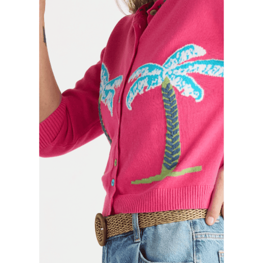 Apolima Cardigan | Fuchsia