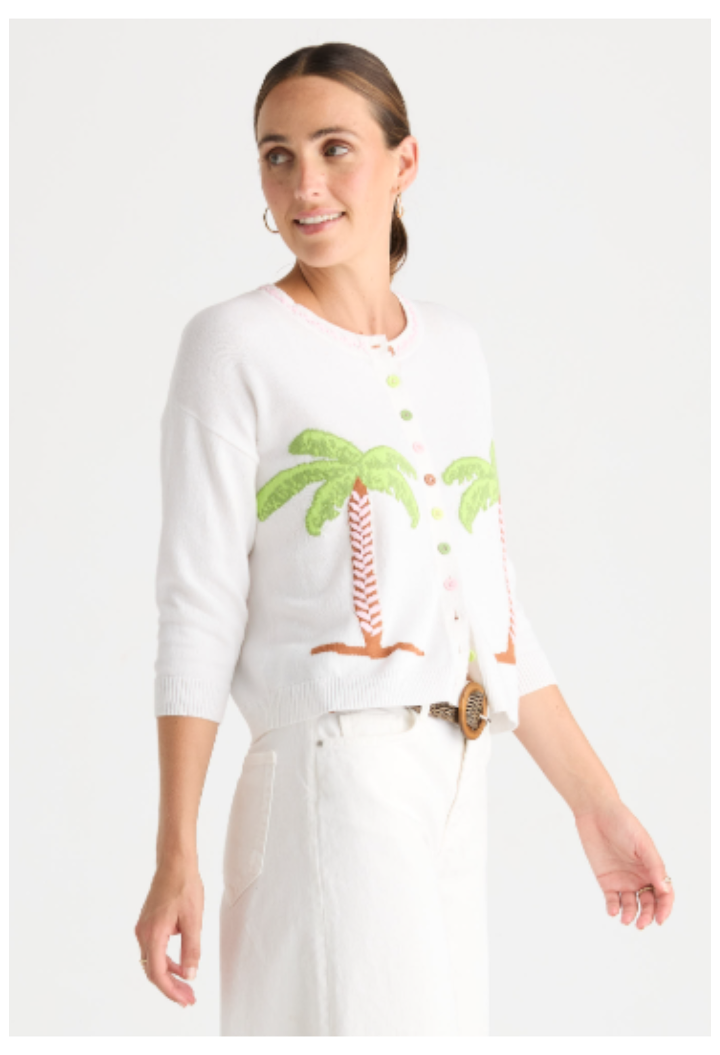 Hawaii Cardigan | White