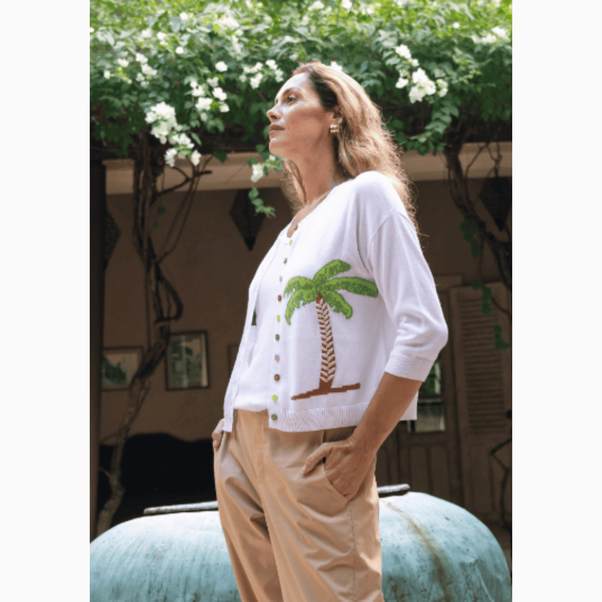 Hawaii Cardigan | White