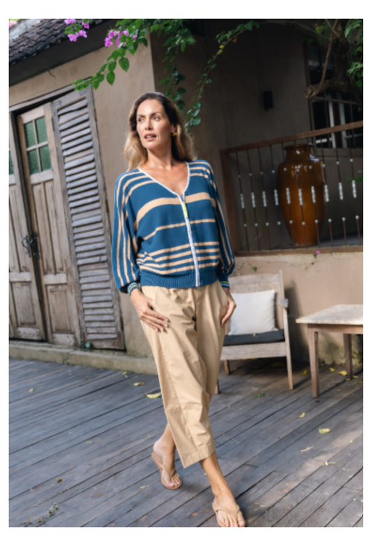 Java Zip Cardigan | Sea