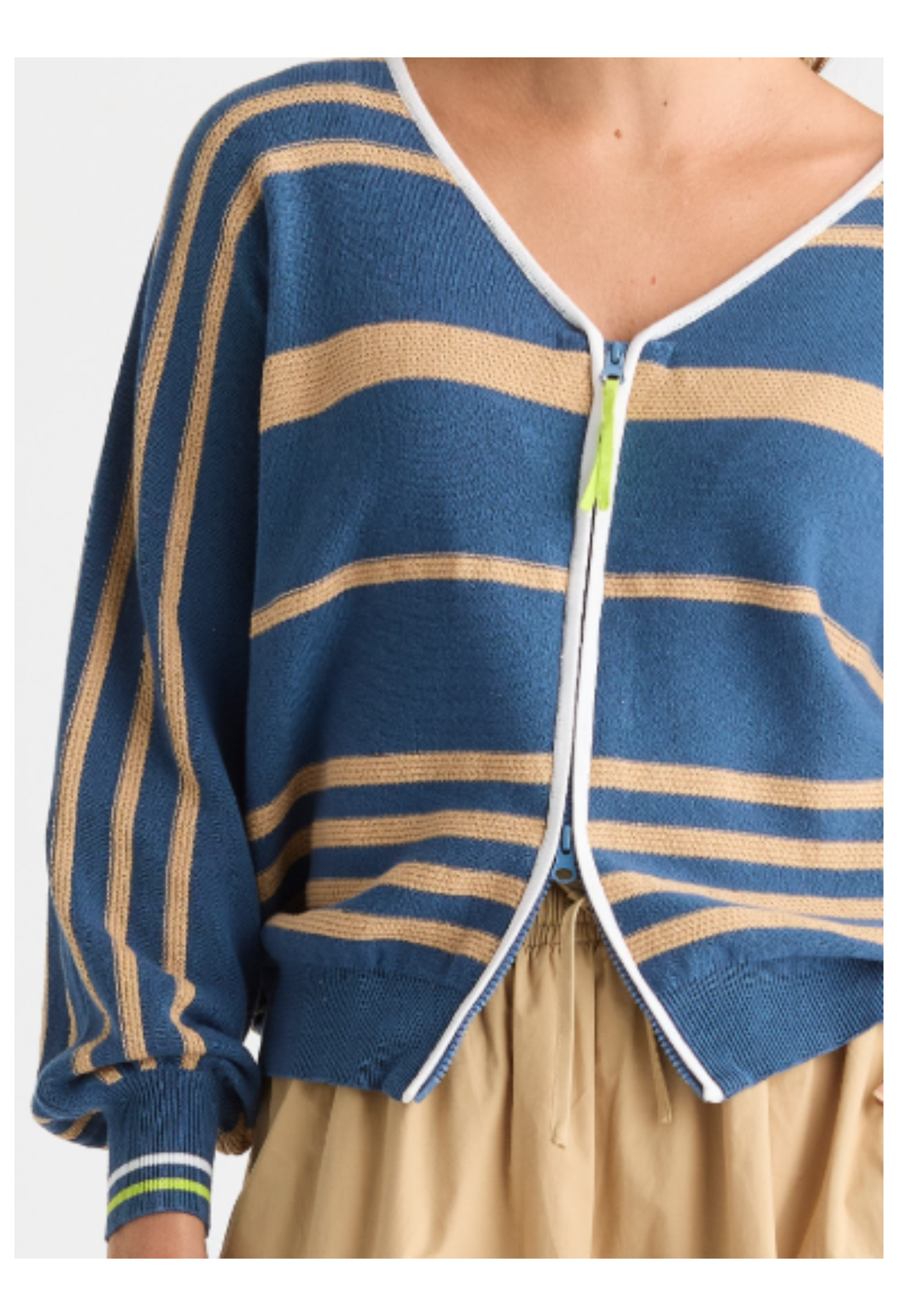 Java Zip Cardigan | Sea