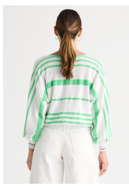 Malle Zip Cardigan | White
