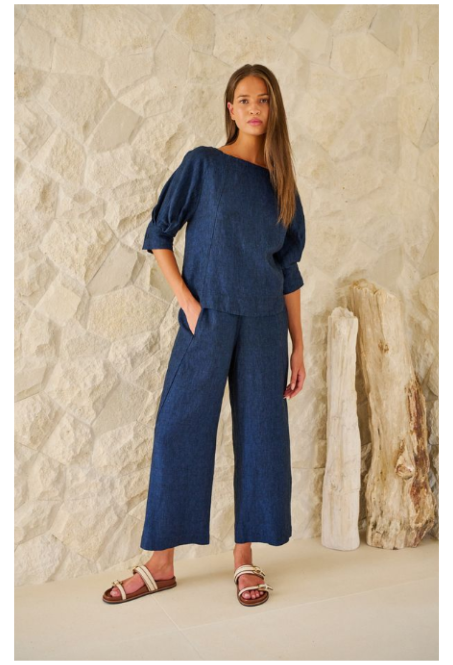 Tamborine Linen Pant | Eclipse