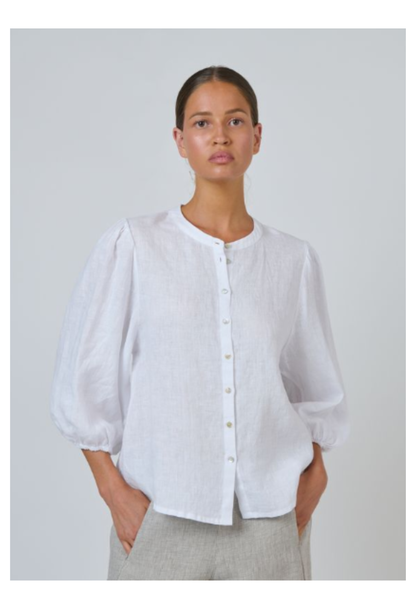 Aratula Linen Shirt | White