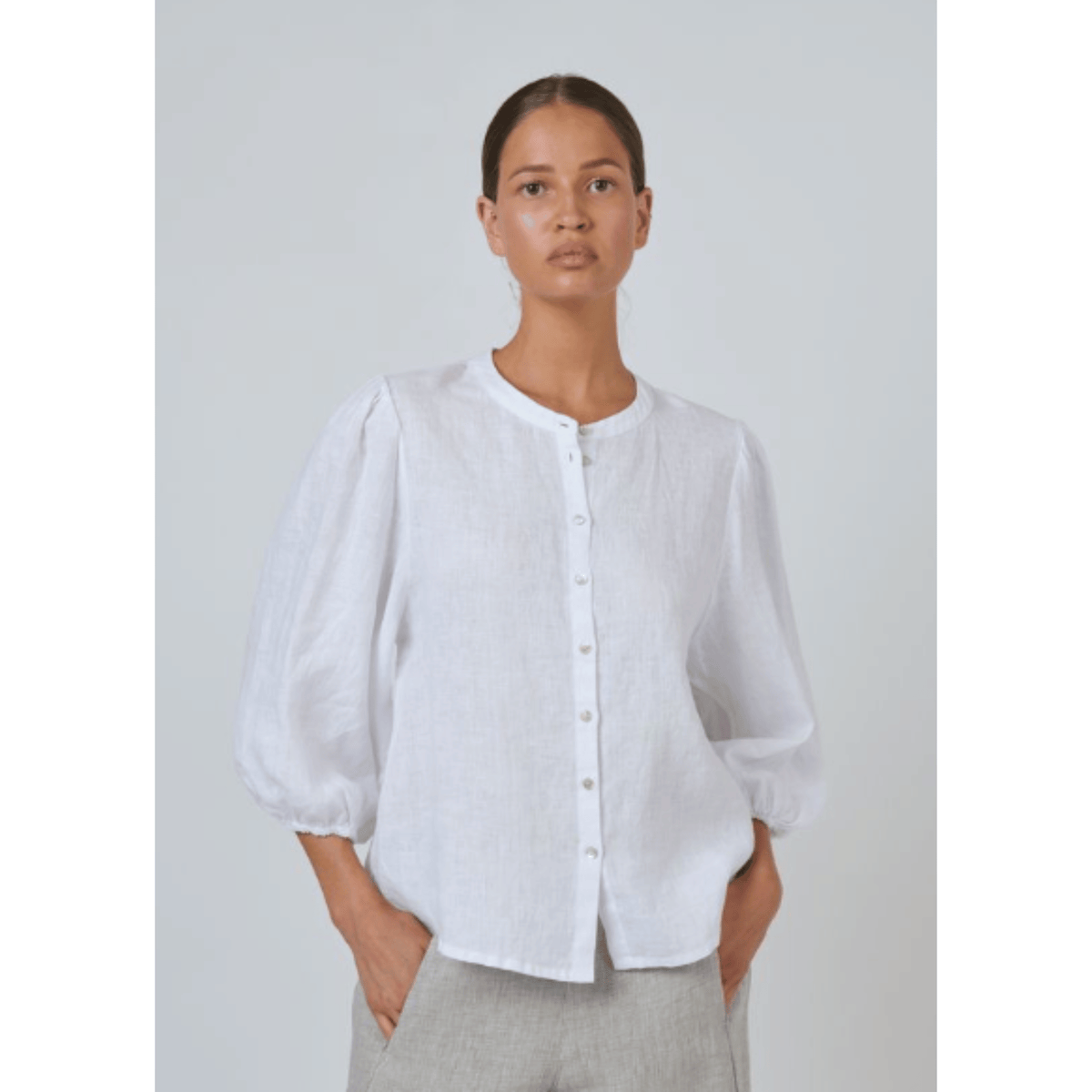 Aratula Linen Shirt | White