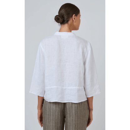 Lamington Linen Shirt | White