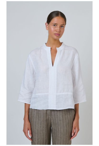 Lamington Linen Shirt | White