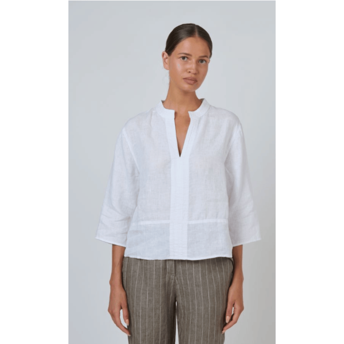 Lamington Linen Shirt | White
