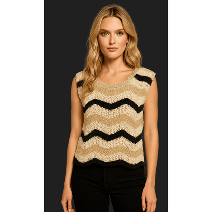 Colombia Knit Tank | Gold/Black