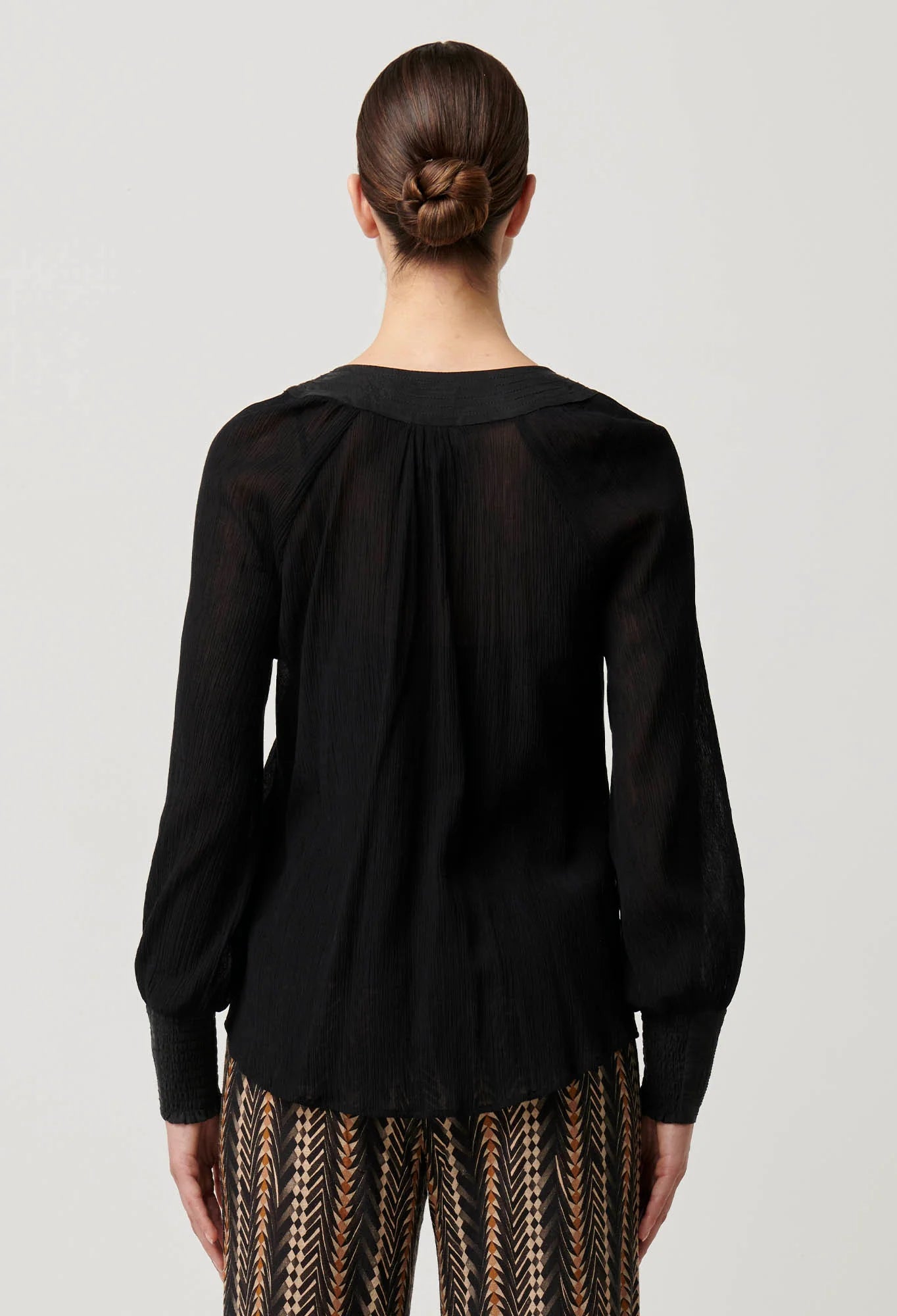 Once Was - Lucent Crinkle Cotton Silk Shirt