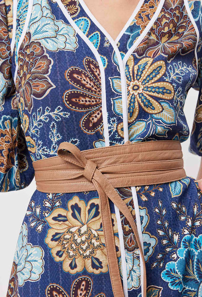 Once Was - Milton Leather Wrap Belt | Husk