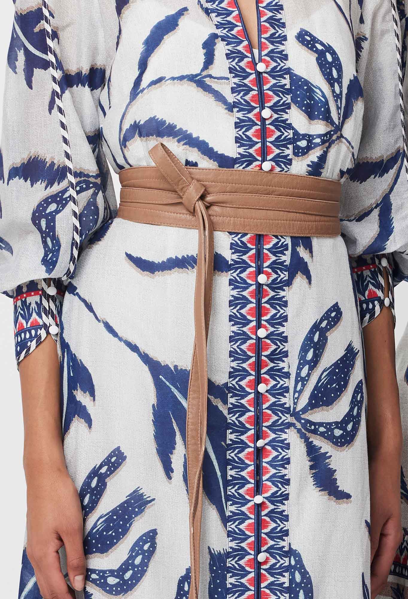 Once Was - Milton Leather Wrap Belt | Husk