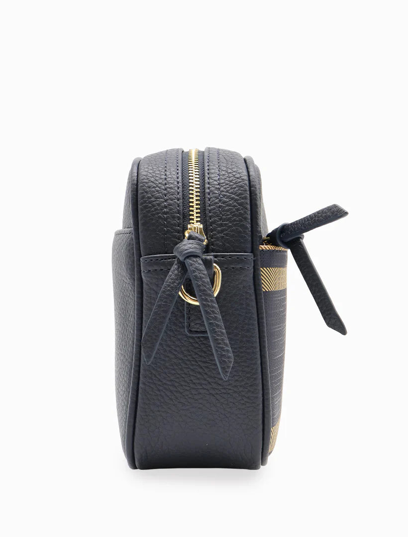 Zjoosh - Leah Check Cross Body Bag | Navy/Check