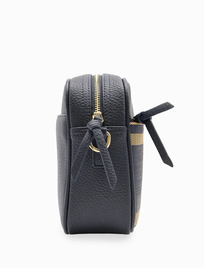 Zjoosh - Leah Check Cross Body Bag | Navy/Check