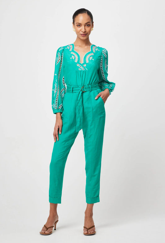 Once Was - Transit Roll Cuff Linen Pants