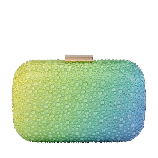 Olga Berg - Aurora Hotfix Ombre Clutch