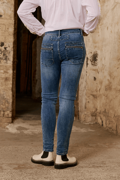 Italian Star - 4 Button Jean | Dark Denim