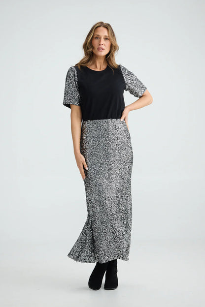 Brave & True - Ritz Sequin Maxi Skirt