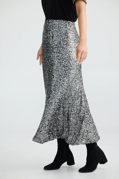 Brave & True - Ritz Sequin Maxi Skirt