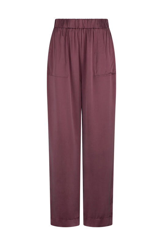 Caravan & Co - Lightness of Being Silk Pant - Aubergine