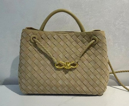L'oro D'ora - Madrid Woven Nubuck Bag