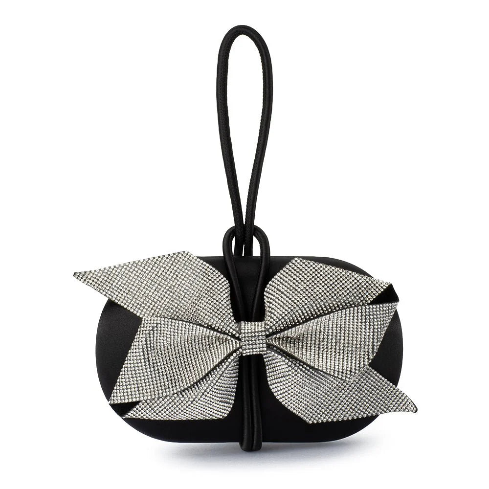 Olga Berg - Paisley Bow Trim Clutch